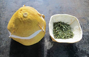 柚子皮的手工制作创意茶具器皿