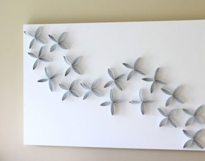 硬纸diy 手工硬卷纸打造立体装饰画
