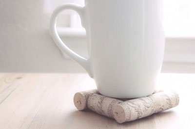 手工制作杯垫 利用红酒软木塞制作杯垫