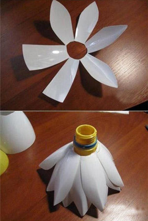 塑料瓶手工制作花之饮料瓶制作精美莲花手工