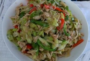 大葱炒肉的做法