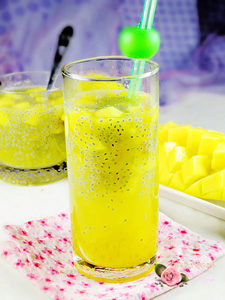 兰香子芒果饮的做法