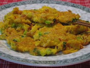 菜脯炒蛋饼的做法