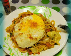 日式炒乌冬面的做法