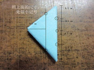 最简单心形折纸 许愿瓶里的折纸心图解