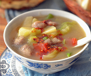 西安肉丸胡辣汤的做法 陕西美食之肉丸胡辣汤