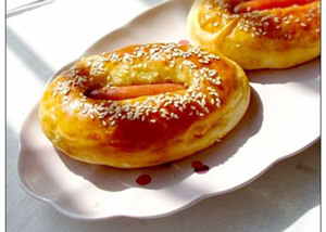 肠仔小面包的做法 健康早餐之肠仔小面包