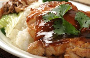 香煎鲑鱼鸡扒饭的做法