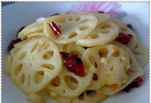 家常醋溜藕片的做法