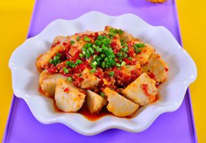 豆豉剁椒蒸芋头的做法