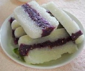 糯米紫薯糕