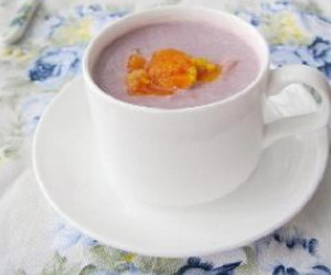 奶香紫薯木瓜羹