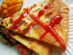 洋葱蛋奶饼的做法