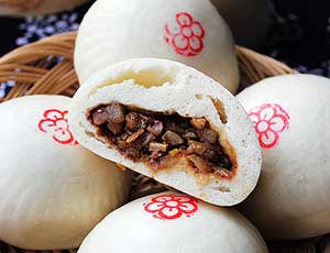 肉丁馒头的做法