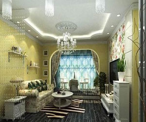 欧式别墅电视背景墙