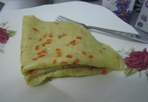 胡萝卜蛋饼的做法