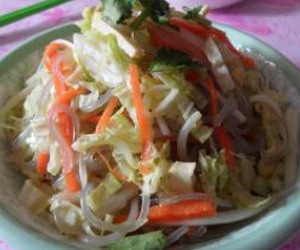 白菜豆芽拌粉条