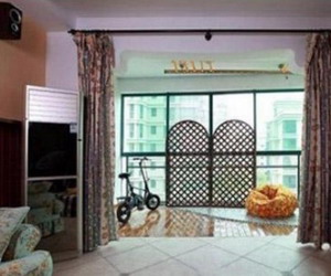 客厅阳台隔断效果图