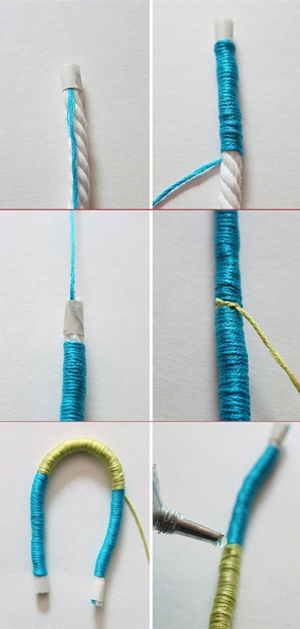 手工编绳制作教程之最简单的手绳手工制作