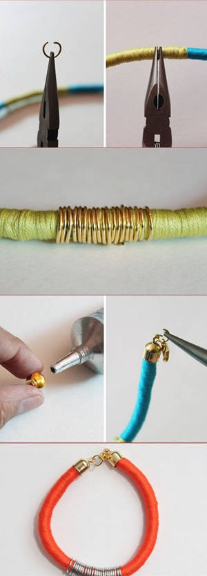 手工编绳制作教程之最简单的手绳手工制作