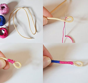 手工编织手链绳 初学者都能学的编法