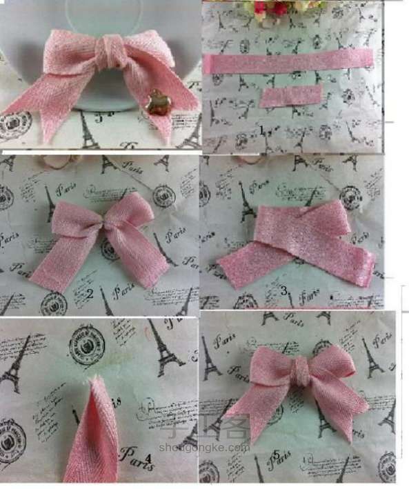 最简单蝴蝶结发夹制作方法