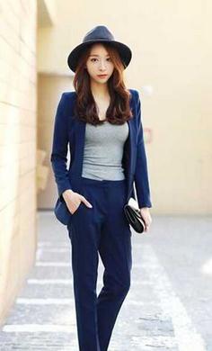 小西装搭配图片