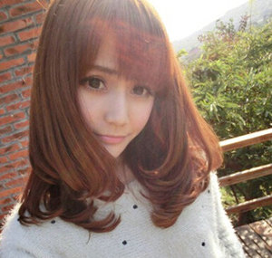 中分梨花头发型图片 2015年最新中分梨花头