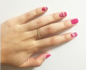 夏日美甲图片 甜美可爱夏日韩风美甲图案