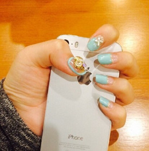 夏日美甲图片 甜美可爱夏日韩风美甲图案