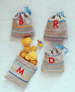 刺绣陀螺游戏袋