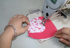 小鸟拉链拼布包