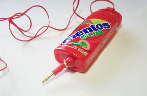 创意旧物改造之口香糖瓶子制作实用的收纳耳机线