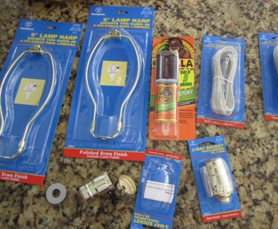 废物利用手工作品家中时尚简约台灯