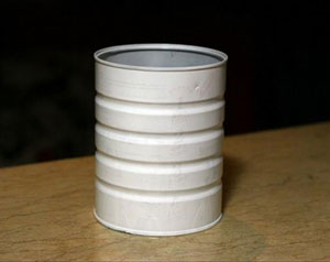 废物利用奶粉罐 奶粉罐变身艺术花瓶