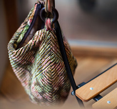 温暖割绒拼布包