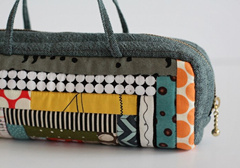 小木屋拼布手提笔袋