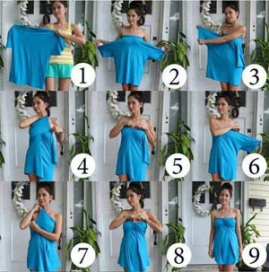 旧t恤大改造逆袭变身晚礼服