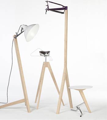 自行车改造个性家具 旧自行车改造