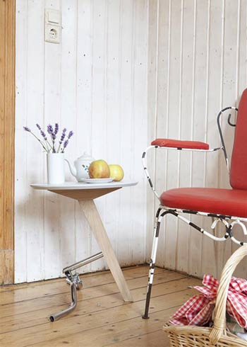 自行车改造个性家具 旧自行车改造