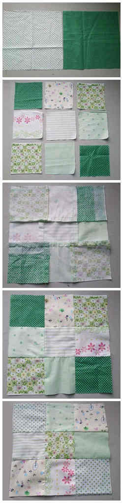 小清新拼布抱枕