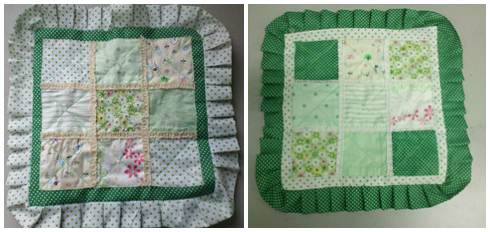 小清新拼布抱枕