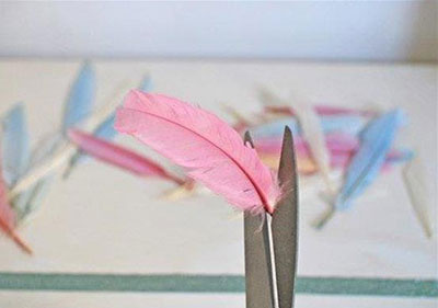 小学生手工制作作品生日party彩色羽毛小皇冠
