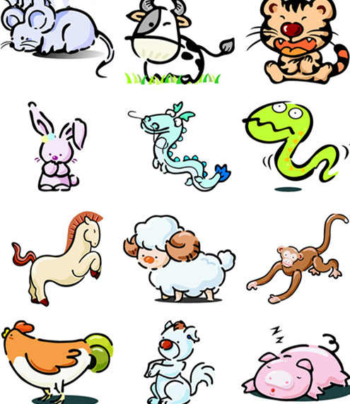 ʮ����Ф˳��ͼ