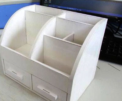 废品手工制作白色简约多功能收纳箱教程