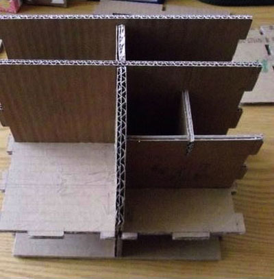 废品手工制作白色简约多功能收纳箱教程