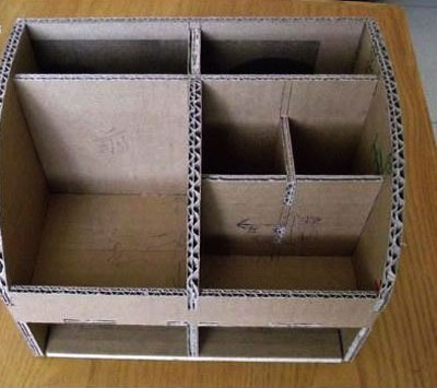 废品手工制作白色简约多功能收纳箱教程