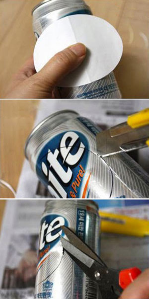 废旧易拉罐手工制作创意个性满分花盆