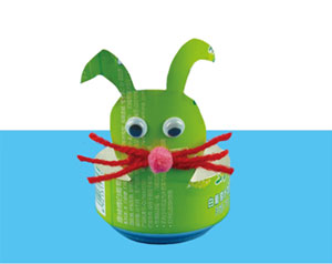 旧物利用diy迷你兔 教你制作可爱不倒翁