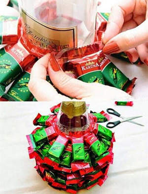 神奇糖果树手工制作过程图解